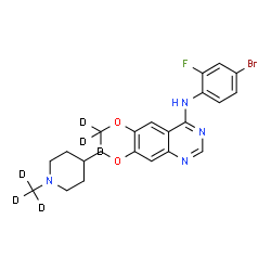 ChemSpider 2D Image | Vandetanib-d6 | C22H18D6BrFN4O2