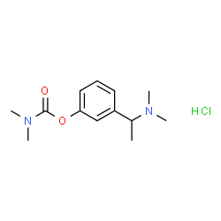 ChemSpider 2D Image | 3-(1-(Dimethylamino)ethyl)phenyl dimethylcarbamate hydrochloride | C13H21ClN2O2