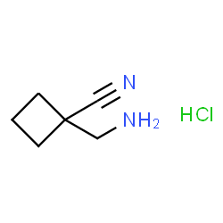 ChemSpider 2D Image | 1-(Aminomethyl)cyclobutanecarbonitrile hydrochloride (1:1) | C6H11ClN2