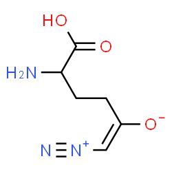 ChemSpider 2D Image | (1E)-5-Amino-5-carboxy-1-diazonio-1-penten-2-olate | C6H9N3O3