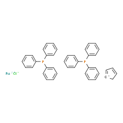 ChemSpider 2D Image | Chloro(cyclopentadienyl)bis(triphenylphosphine)ruthenium | C41H35ClP2Ru