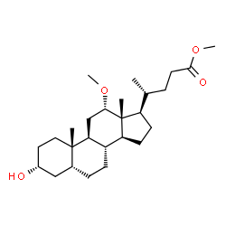 ChemSpider 2D Image | Methyl (3alpha,5beta,12alpha)-3-hydroxy-12-methoxycholan-24-oate | C26H44O4