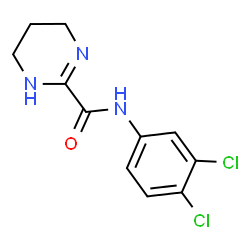 ChemSpider 2D Image | N-(3,4-Dichlorophenyl)-1,4,5,6-tetrahydro-2-pyrimidinecarboxamide | C11H11Cl2N3O