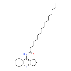 ChemSpider 2D Image | N-(2,3,5,6,7,8-Hexahydro-1H-cyclopenta[b]quinolin-9-yl)hexadecanamide | C28H46N2O