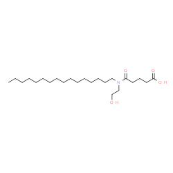 ChemSpider 2D Image | 5-[Hexadecyl(2-hydroxyethyl)amino]-5-oxopentanoic acid | C23H45NO4