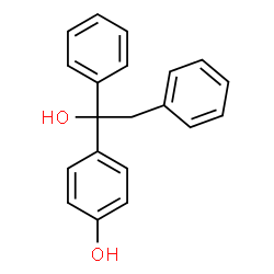 ChemSpider 2D Image | 4-(1-Hydroxy-1,2-diphenylethyl)phenol | C20H18O2