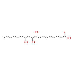 ChemSpider 2D Image | 9,10,12-Trihydroxyoctadecanoic acid | C18H36O5
