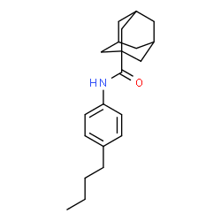 ChemSpider 2D Image | N-(4-Butylphenyl)-1-adamantanecarboxamide | C21H29NO