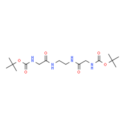 ChemSpider 2D Image | Bis(2-methyl-2-propanyl) {1,2-ethanediylbis[imino(2-oxo-2,1-ethanediyl)]}biscarbamate (non-preferred name) | C16H30N4O6