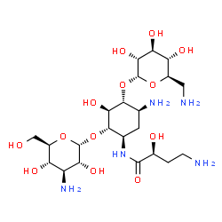 ChemSpider 2D Image | Amikacin | C22H43N5O13