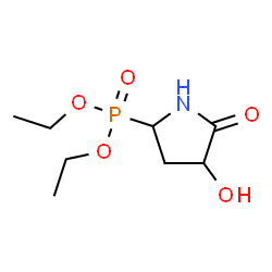 ChemSpider 2D Image | Diethyl (4-hydroxy-5-oxo-2-pyrrolidinyl)phosphonate | C8H16NO5P