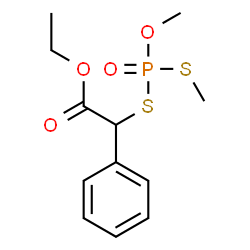 ChemSpider 2D Image | Ethyl {[methoxy(methylsulfanyl)phosphoryl]sulfanyl}(phenyl)acetate | C12H17O4PS2