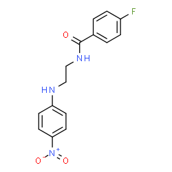 ChemSpider 2D Image | 4-Fluoro-N-{2-[(4-nitrophenyl)amino]ethyl}benzamide | C15H14FN3O3