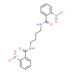 ChemSpider 2D Image | N,N'-1,4-Butanediylbis(2-nitrobenzamide) | C18H18N4O6