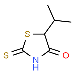 ChemSpider 2D Image | 5-Isopropyl-2-thioxo-1,3-thiazolidin-4-one | C6H9NOS2