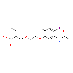 ChemSpider 2D Image | Iopronic acid | C15H18I3NO5