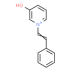 ChemSpider 2D Image | 3-Hydroxy-1-(2-phenylvinyl)pyridinium | C13H12NO