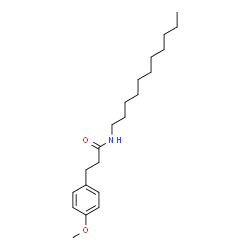 ChemSpider 2D Image | 3-(4-Methoxyphenyl)-N-undecylpropanamide | C21H35NO2