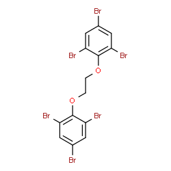 ChemSpider 2D Image | 1,2-Bis(2,4,6-tribromophenoxy)ethane | C14H8Br6O2