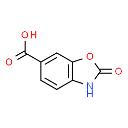 ChemSpider 2D Image | 2-oxo-2,3-dihydrobenzo[d]oxazole-6-carboxylic acid | C8H5NO4