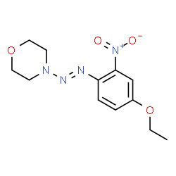 ChemSpider 2D Image | 4-[(E)-(4-Ethoxy-2-nitrophenyl)diazenyl]morpholine | C12H16N4O4