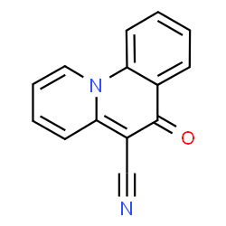 ChemSpider 2D Image | 6-Oxo-6H-pyrido[1,2-a]quinoline-5-carbonitrile | C14H8N2O