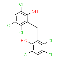 ChemSpider 2D Image | hexachlorophene | C13H6Cl6O2