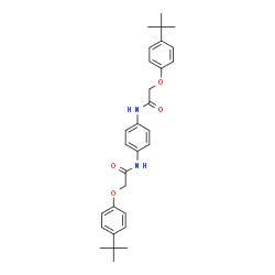 ChemSpider 2D Image | N,N'-1,4-phenylenebis[2-(4-tert-butylphenoxy)acetamide] | C30H36N2O4