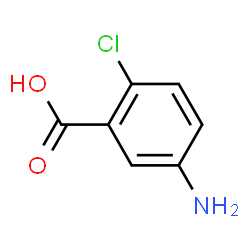 ChemSpider 2D Image | 5-Amino-2-chlorobenzoic acid | C7H6ClNO2