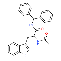 ChemSpider 2D Image | Nalpha-Acetyl-N-(diphenylmethyl)tryptophanamide | C26H25N3O2