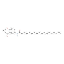 ChemSpider 2D Image | N-(2,2-Dimethyl-4-oxo-3,4-dihydro-2H-chromen-6-yl)octadecanamide | C29H47NO3