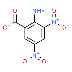 ChemSpider 2D Image | 2-Amino-3,5-dinitrobenzoate | C7H4N3O6