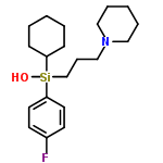 InChI=1/C20H32FNOSi/c21-18-10-12-20(13-11-18)24(23,19-8-3-1-4-9-19)17-7-16-22-14-5-2-6-15-22/h10-13,19,23H,1-9,14-17H2