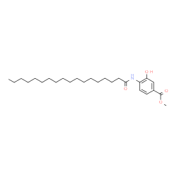 ChemSpider 2D Image | Methyl 3-hydroxy-4-(stearoylamino)benzoate | C26H43NO4