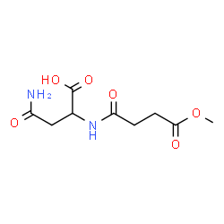 ChemSpider 2D Image | N~2~-(4-Methoxy-4-oxobutanoyl)asparagine | C9H14N2O6