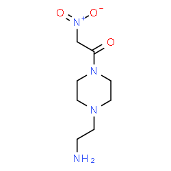 ChemSpider 2D Image | 1-[4-(2-Aminoethyl)-1-piperazinyl]-2-nitroethanone | C8H16N4O3