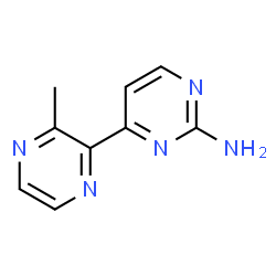 ChemSpider 2D Image | 4-(3-Methyl-2-pyrazinyl)-2-pyrimidinamine | C9H9N5