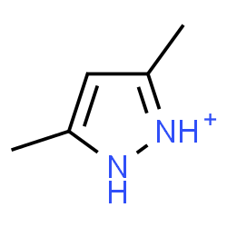 ChemSpider 2D Image | 3,5-Dimethyl-1H-pyrazol-2-ium | C5H9N2