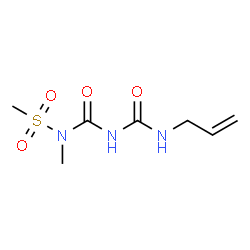 ChemSpider 2D Image | N-[(Allylcarbamoyl)carbamoyl]-N-methylmethanesulfonamide | C7H13N3O4S