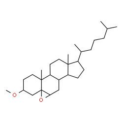 ChemSpider 2D Image | 3-Methoxy-5,6-epoxycholestane | C28H48O2