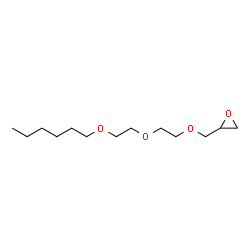 ChemSpider 2D Image | 2-({2-[2-(Hexyloxy)ethoxy]ethoxy}methyl)oxirane | C13H26O4