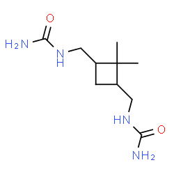 ChemSpider 2D Image | 1,1'-[(2,2-Dimethyl-1,3-cyclobutanediyl)bis(methylene)]diurea | C10H20N4O2