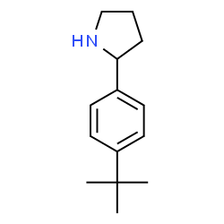 ChemSpider 2D Image | 2-(4-tert-butylphenyl)pyrrolidine | C14H21N