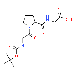 ChemSpider 2D Image | N-{[(2-Methyl-2-propanyl)oxy]carbonyl}glycylprolylglycine | C14H23N3O6
