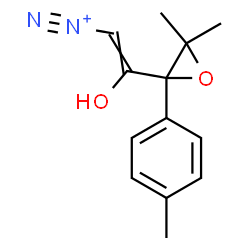ChemSpider 2D Image | 2-[3,3-Dimethyl-2-(4-methylphenyl)-2-oxiranyl]-2-hydroxyethenediazonium | C13H15N2O2