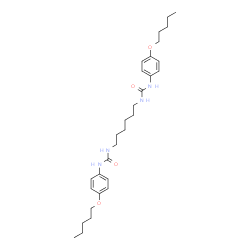 ChemSpider 2D Image | 1,1'-hexane-1,6-diylbis{3-[4-(pentyloxy)phenyl]urea} | C30H46N4O4