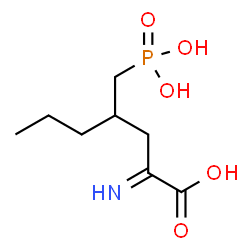 ChemSpider 2D Image | 2-Imino-4-(phosphonomethyl)heptanoic acid | C8H16NO5P