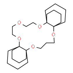 ChemSpider 2D Image | 2,6,13,16,19-Pentaoxapentacyclo[18.4.4.4~7,12~.0~1,20~.0~7,12~]dotriacontane | C27H46O5