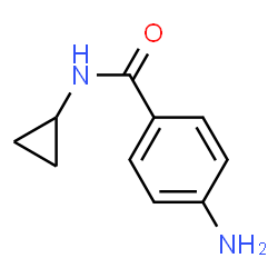 ChemSpider 2D Image | 4-Amino-N-cyclopropylbenzamide | C10H12N2O