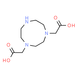 ChemSpider 2D Image | 2,2'-(1,4,7-Triazonane-1,4-diyl)diacetic acid | C10H19N3O4